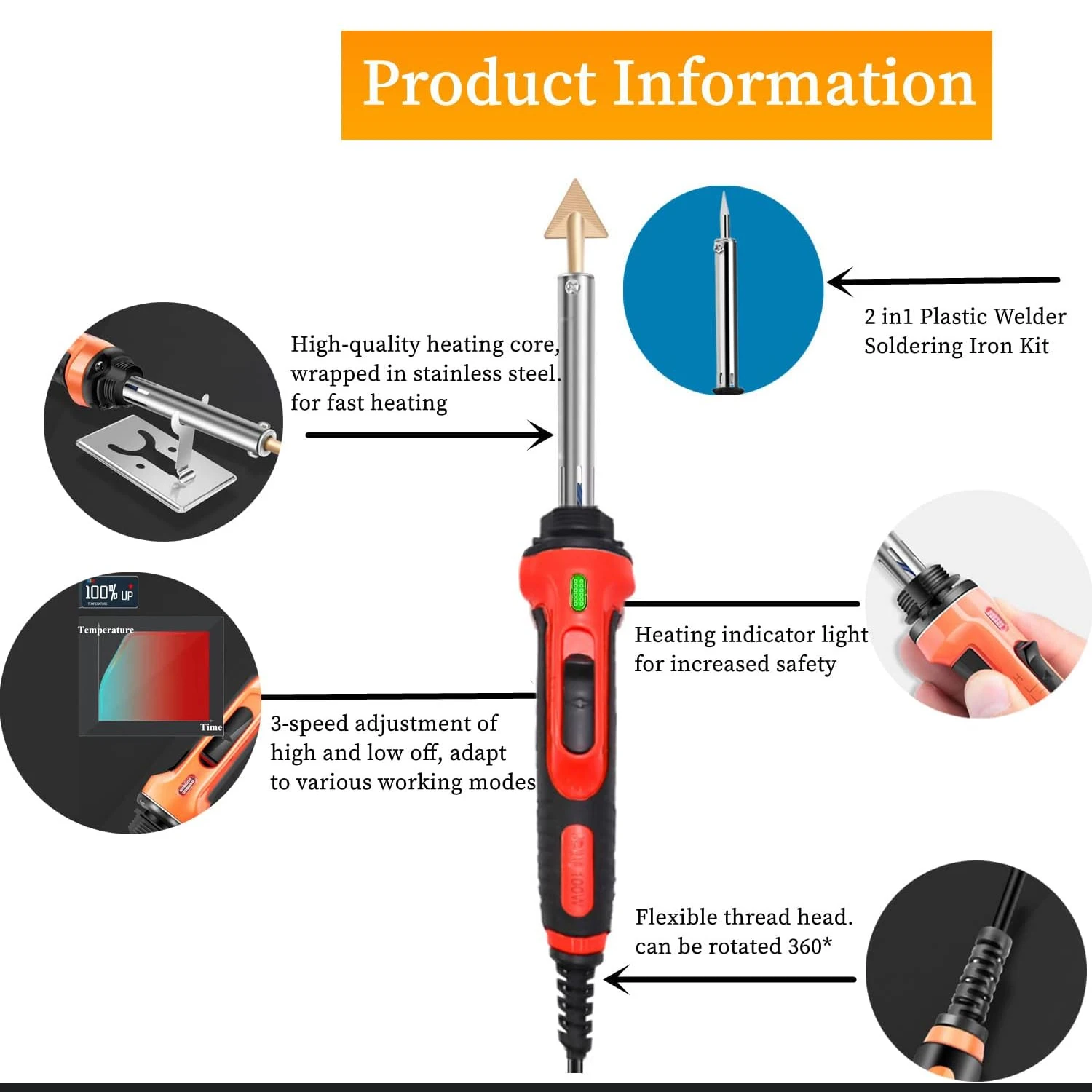 220v/110v portable plastic welding machine welding repair tool soldering iron welding rod welding mesh for car bumper repair 2