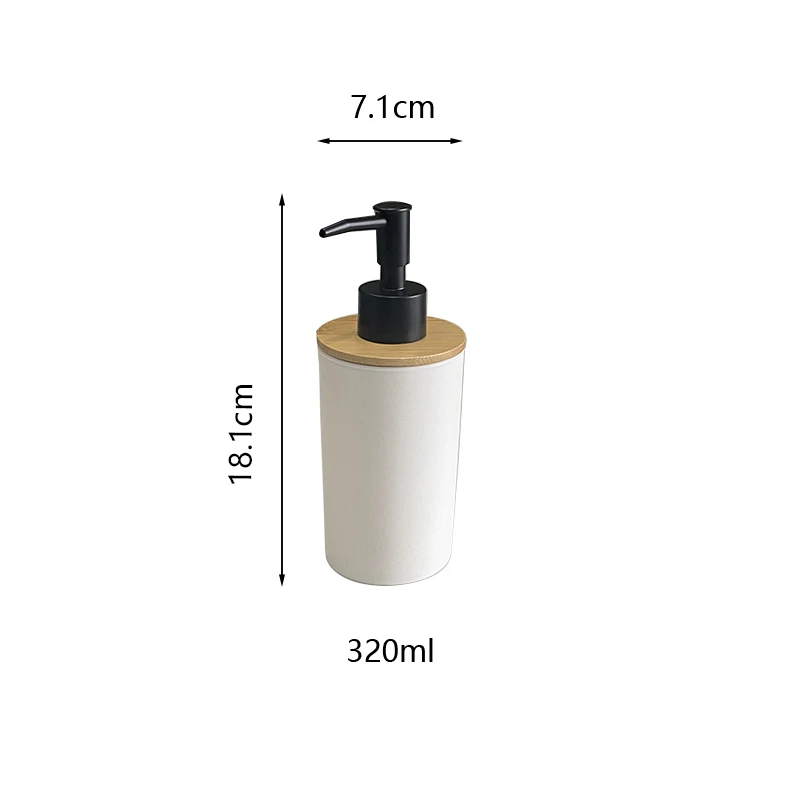320ml plastic bathroom liquid soap dispenser hand sanitizer shower gel shampoo bottle