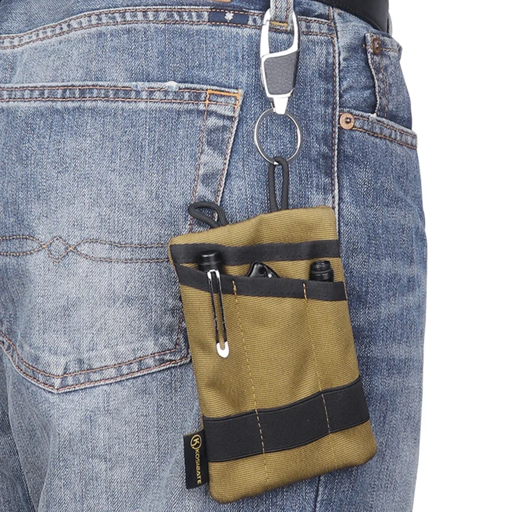EDC Pouch Compact Pocket Organizer Pouch Multifunctional for Camping Hiking Mountaineering Card Key Hunting Tool Storage Bag 4