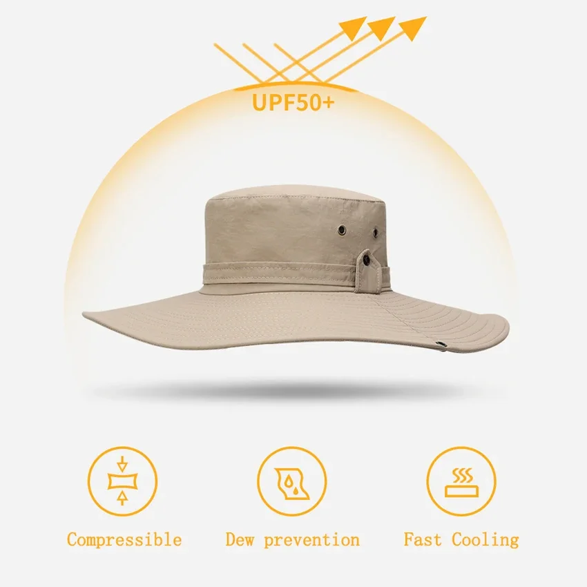 Cowboy Bucket Hats Sunscreen Men