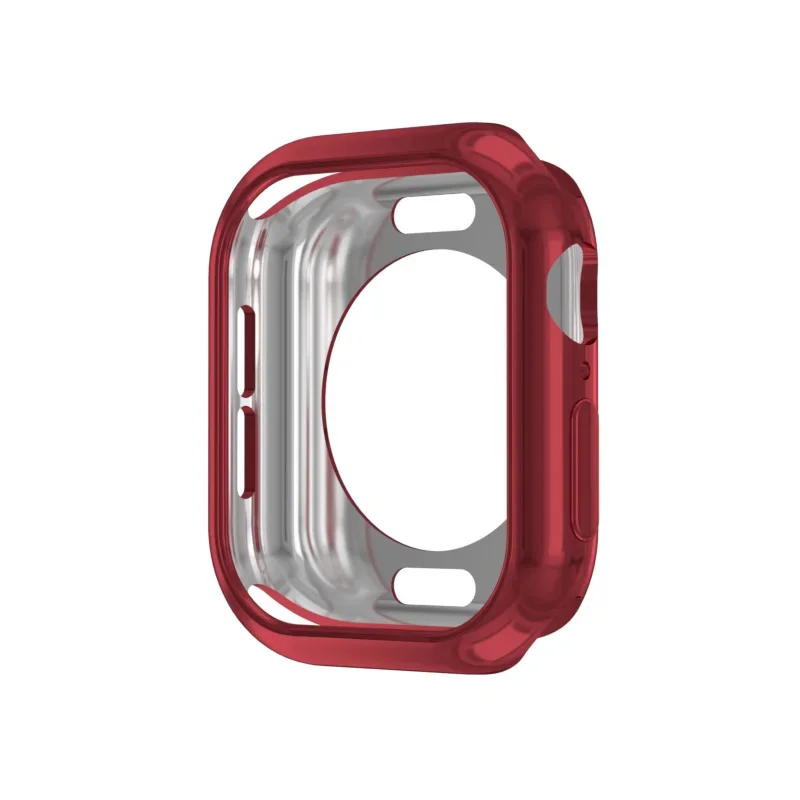 Premium TPU Hollow Case - Soft Full Coverage Protective Bumper Shell for Apple Watch Accessories