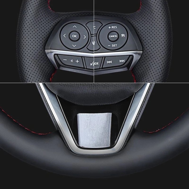 Suede Carbon Fiber Car Steering Wheel Cover For Seat Leon (1P) FR 2007 Leon (1P) Cupra 2007 Ibiza (6L) FR 2006 Car Accessories