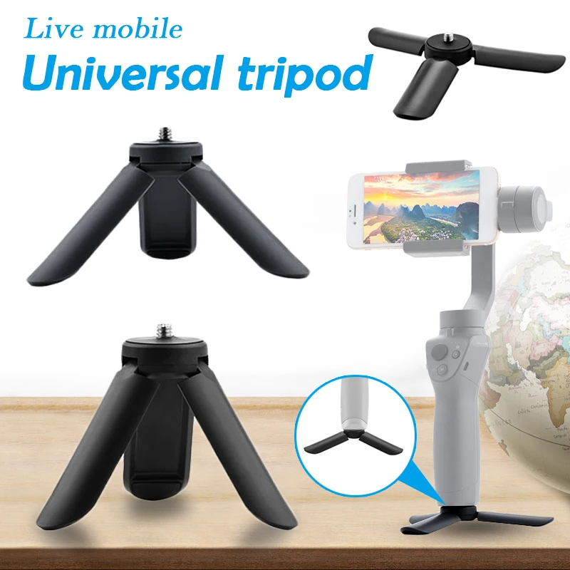 

Portable Mini Tripod for DJI OSMO Mobile 2 Handheld Gimbal Phone Stabilizer Holder Stand for Gopro Action Camera FeiYu Zhiyun