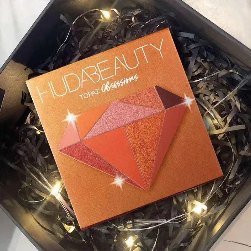 

HUDA Diamond Eyeshadow 9 Colors Eyeshadow Palette Beauty Makeup Lasting Charming Eyes Beauty Makeup All Color Shadow Cosmetics