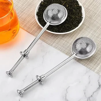 304 Stainless Steel Tea Infuser Strainer Mesh Teaspoon Filter Metal Loose Leaf Tea Bag Strainer Kitchen Teaware Kitchen Tea