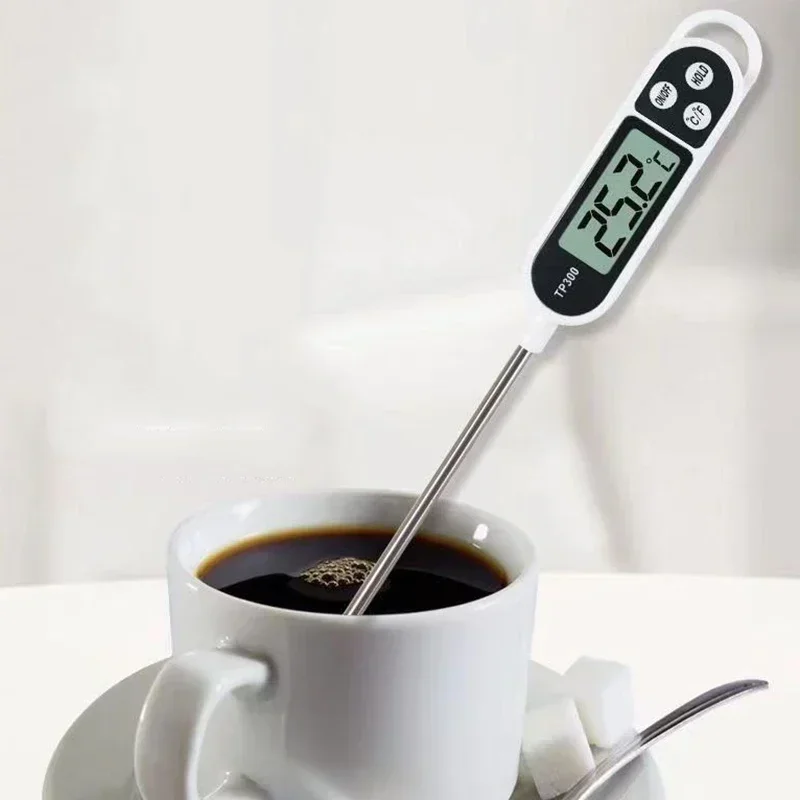 Description Picture 2 of itemFood Thermometer Probe Type Electronic Kitchen Digital Thermometer for Meat Milk Cooking Food BBQ TP300 Temperature Gauge Tool