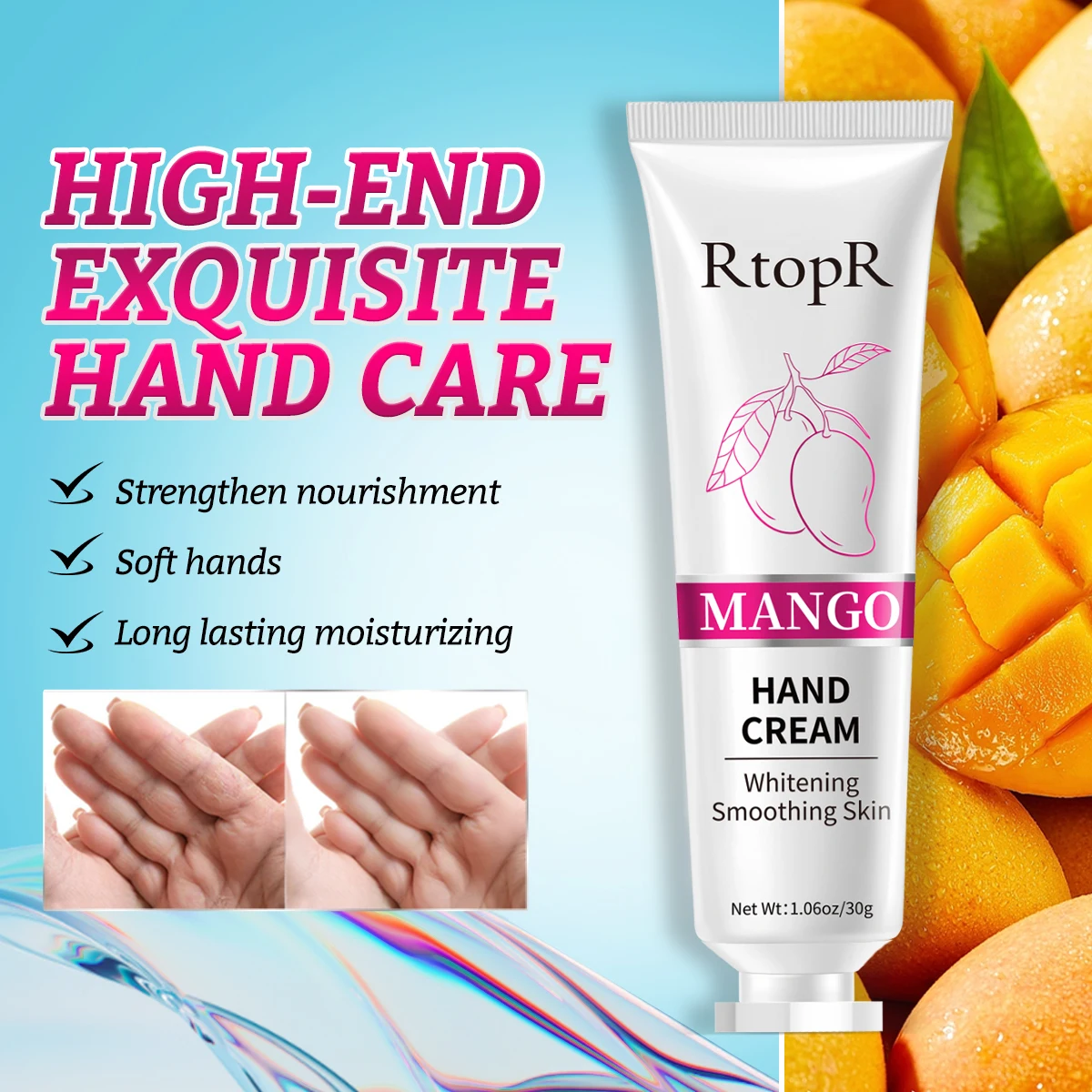 Mango Hydraterende Handcrème Hyaluronzuur Whitening Verbetert Rimpels Herstelt Doffe Ruwe Volledige Elasticiteit Voedende Handhuid_voghion.com