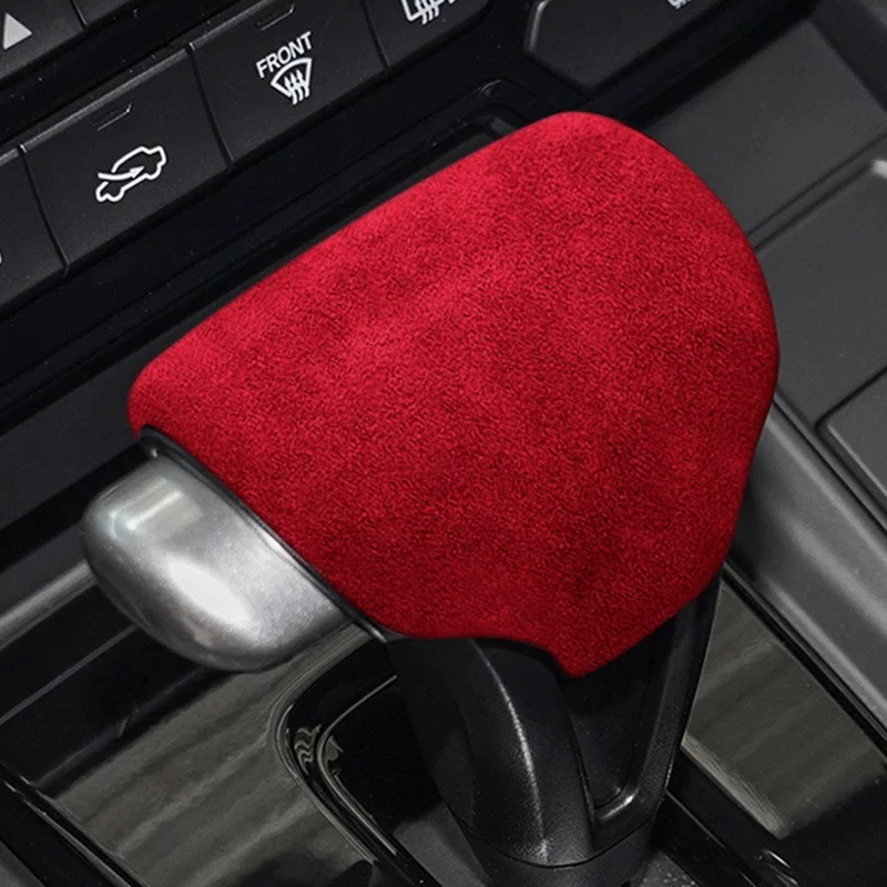 

for Honda CRV Breeze URV Avancier Alcantara Suede Gear Shift Cover Car Interior Head Shifter Knob Frame Trim Protection Case