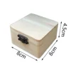 1pcs Wooden Storage Box Plain Natural Wooden Packing Box Storage Box Gift Box Plain Wood With Lid Multifunction Hinged Boxes 6