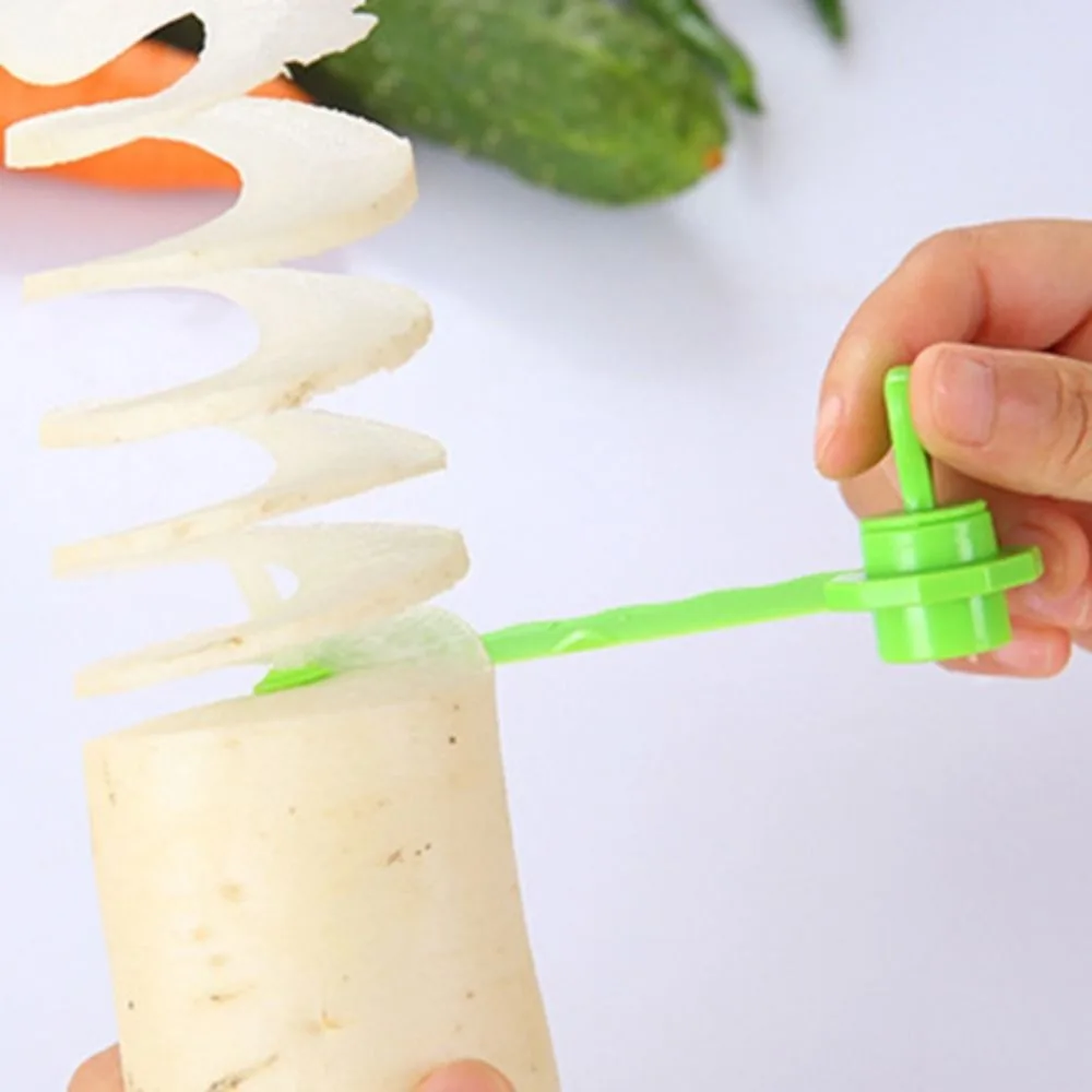 Spiral slicer 1PC Potato cucumber spiral hand cutter carrot screw slicer salad chopper kitchen gadgets accessories