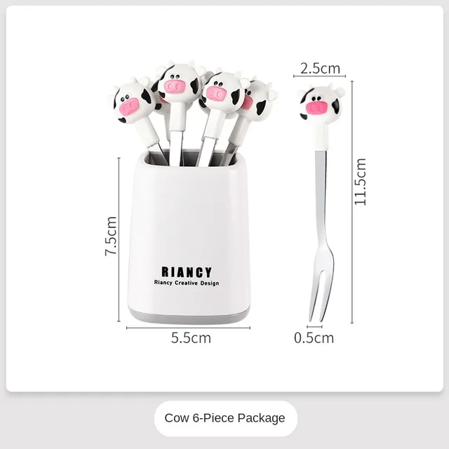 White 6 pcs