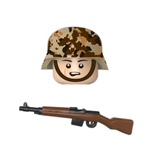  WW2 Mini Military Figures Blocks Toy Army Soldiers DIY Weapons Guns Accessories Compatible Bricks Toys Children Christmas Gifts 