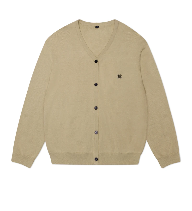 men's Autumn Golf Warm Jacket, Simple High-end Knitted Cardigan, Korean Style Sports golf sweater for men keep warm