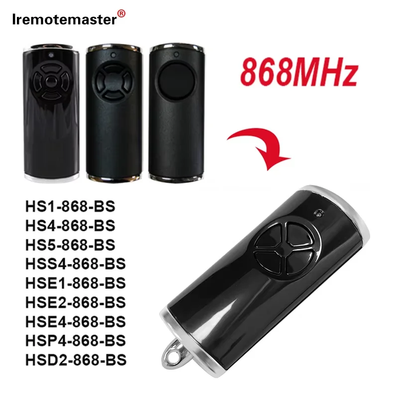 For HORMANN 868MHz Remote Compatible HSE4 HSE2 HSE5 HSE1 HS1 HS4 HS5 HSP4 HSD2 868 BS BiSecur Garage Door Remotes garage door remote control garage remote controller garage door opener remote control wireless remote controller