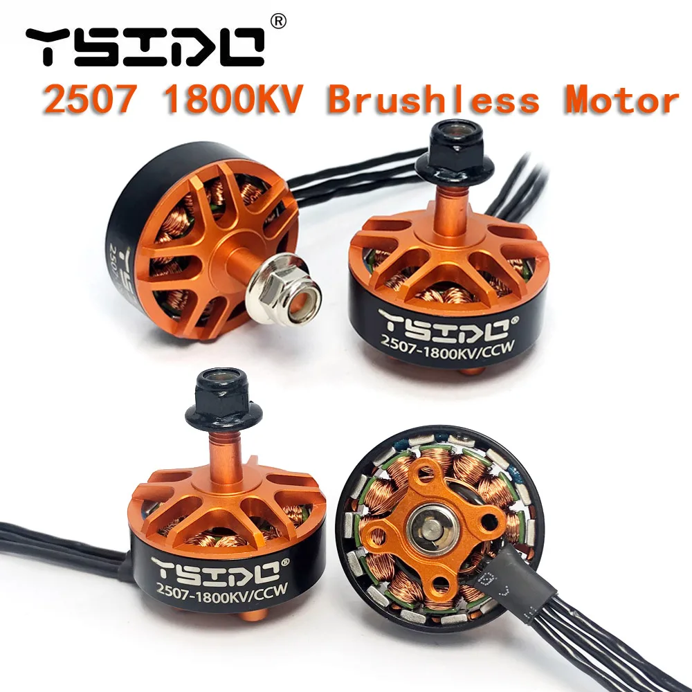 YSIDO 2507 1800KV 3-6S bezuhlíkový motorový pro RC GEPRC 5inch 250 220 prodleva eachine tyro129 darwin129 FPV závodní multirotor součástky