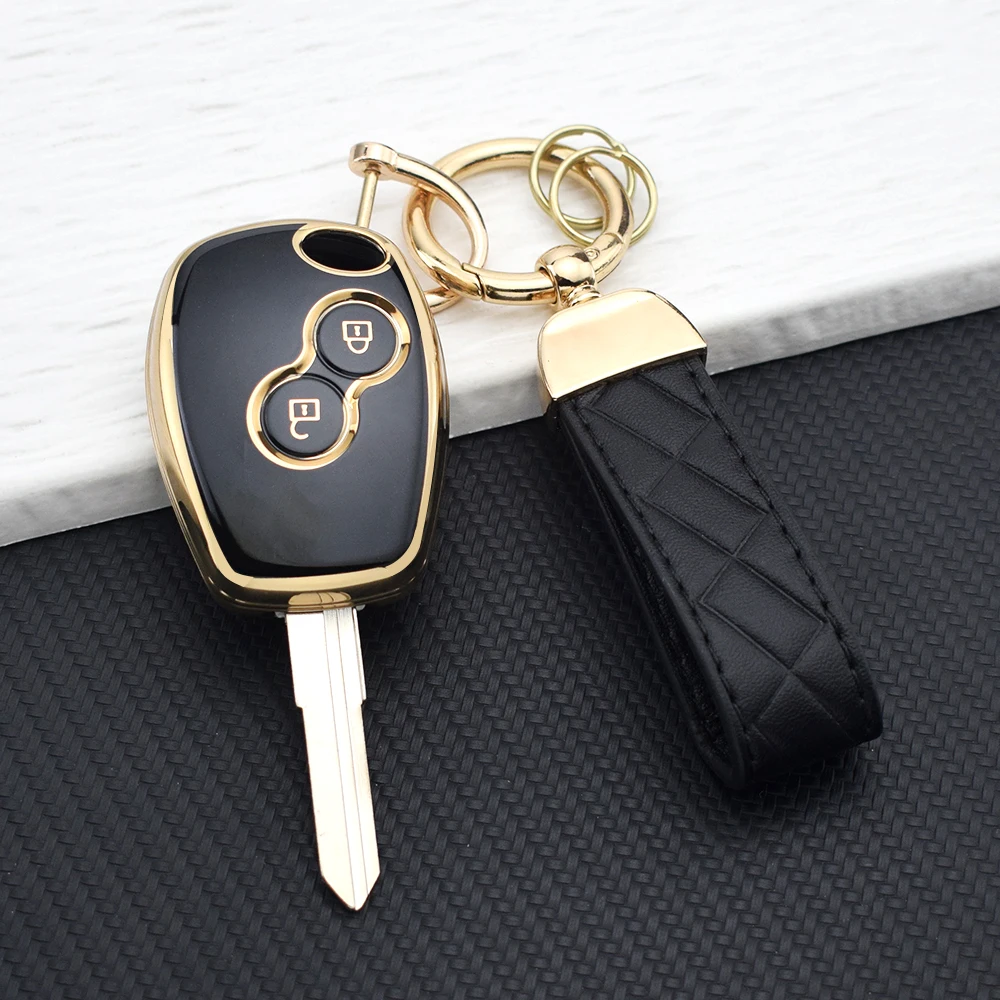 Durable Protective Car Key Cover with 2-Button Design