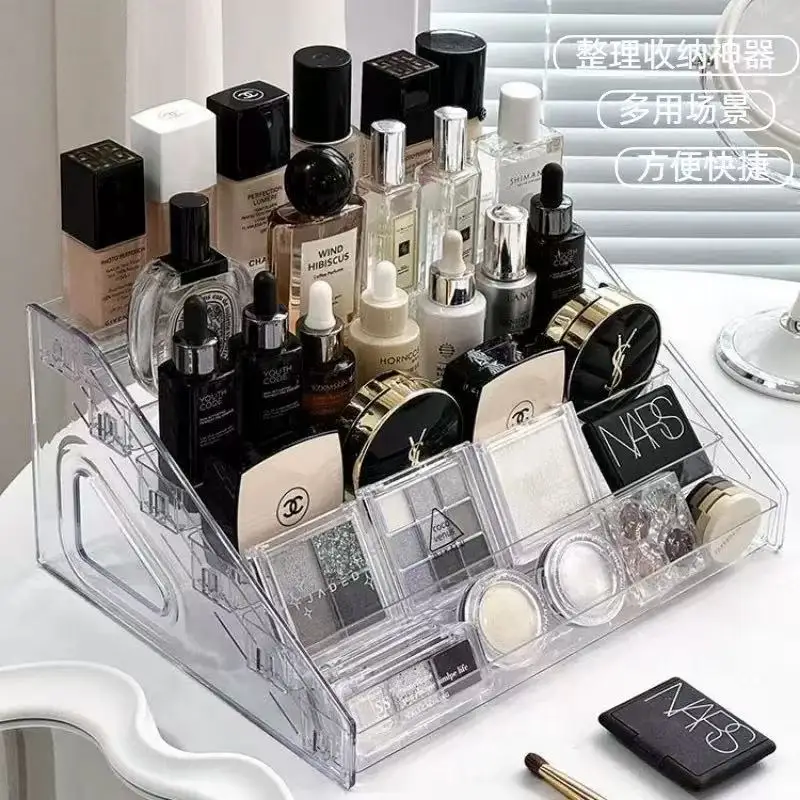 Schmuckständer Transparenter Figurenaufbewahrung Mehrstöckiges Acryl-Organizer für Abzeichen, Kosmetik und Schmuck – Detail 5