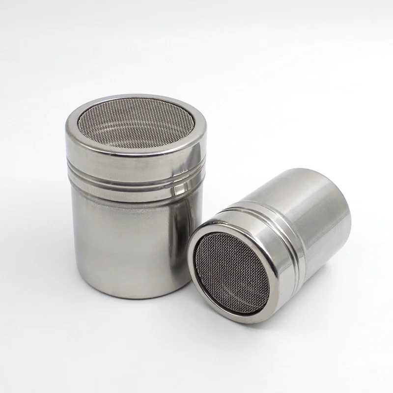 Stainless Steel Chocolate Shaker Icing Sugar Powder Flour Cocoa Coffee Sifter Shakers