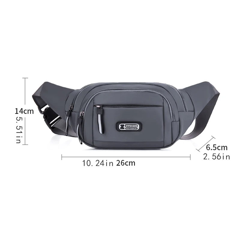 1 waist bag with zipper, suitable for both men and women - perfect for hiking, running, sports, and outdoor activities