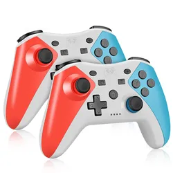 Premium Wireless Bluetooth Game Controller - Versatile Multi - Platform Joystick (2PCS White)