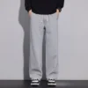 Korea Autumn New Style Grey Men's Straight-Leg Loose-Fit Casual Sweatpants Comfortable Men Teenagers Sports Drawstring Baggy man