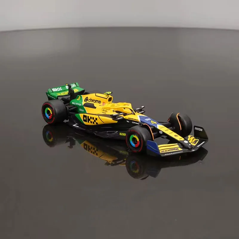New 2024 Bburago F1 Mclaren Mcl38 Monaco Grand Prix Version Diecast Mclaren Lando Norris #4 #81 Formula Car Model Toy Boy Gift 3