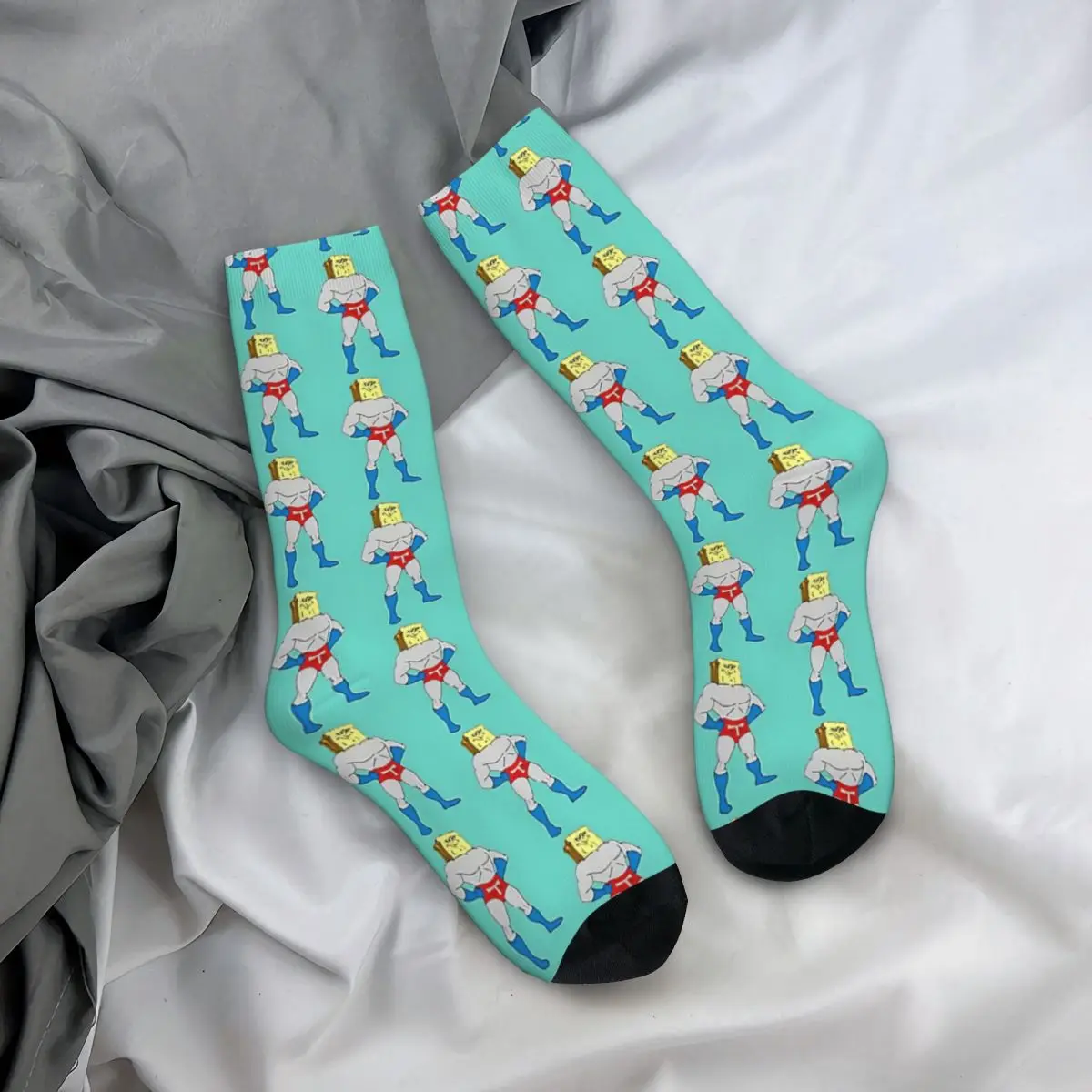 Powdered Toast Man sockings Long Socks Harajuku Comfortable Breathable Happy Gift sockings For Unisex