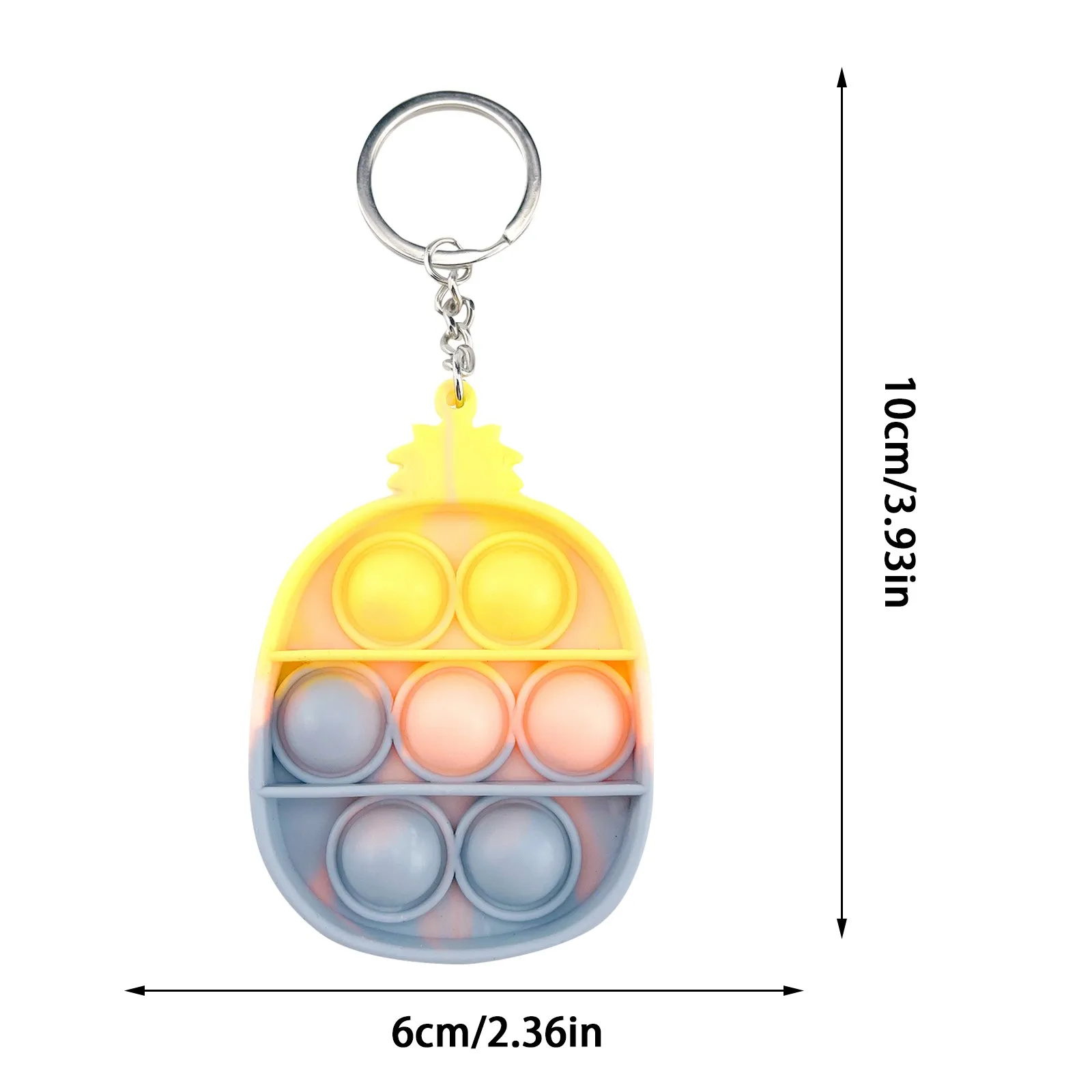 Mini Pops Simple Dimple Keychain Its Push Bubble Anxiety Sensory Fidget Toy Anti Stress Relief For Autism Adults Key Chain Toys squishy mesh ball Squeeze Toys