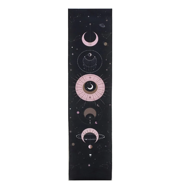 Moon Phase Tapestry Wall Hanging Tapestry Boho Art Tapestries Bright Printing Pattern hand-made lace hanging room decoration tapestry decorations