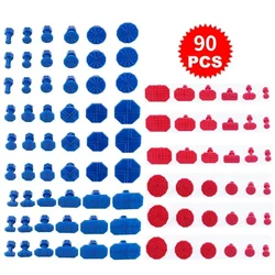 Car Dent Repair Glue Pulling Tabs Set - 90 Pieces for Paintless Dent Removal (Set 1 - 90pcs)