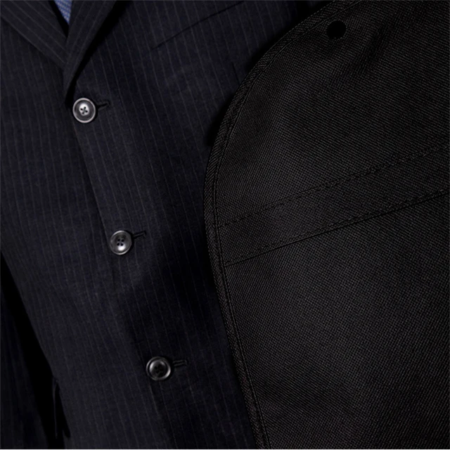 Hordozható Cipzáras Ruhák Tároló Táska Lélegző Porálló Összecsukható Férfi Öltöny - Image 5