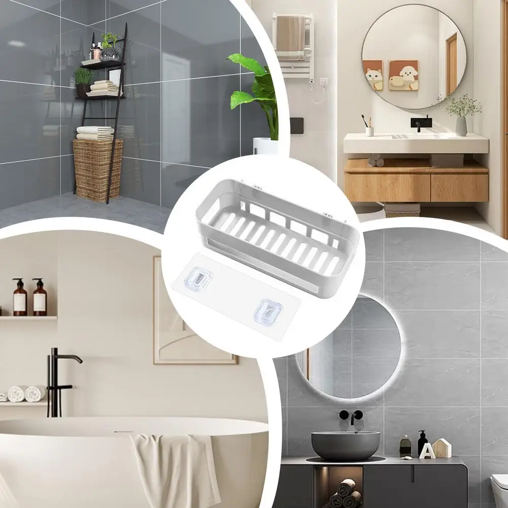 Description Picture 5 of itemWall Mounted Organizer Makeup Table Storage Box Shelf Adhesive Hanger Kitchen Bathroom Storage Rack Drawer Organizer Rack