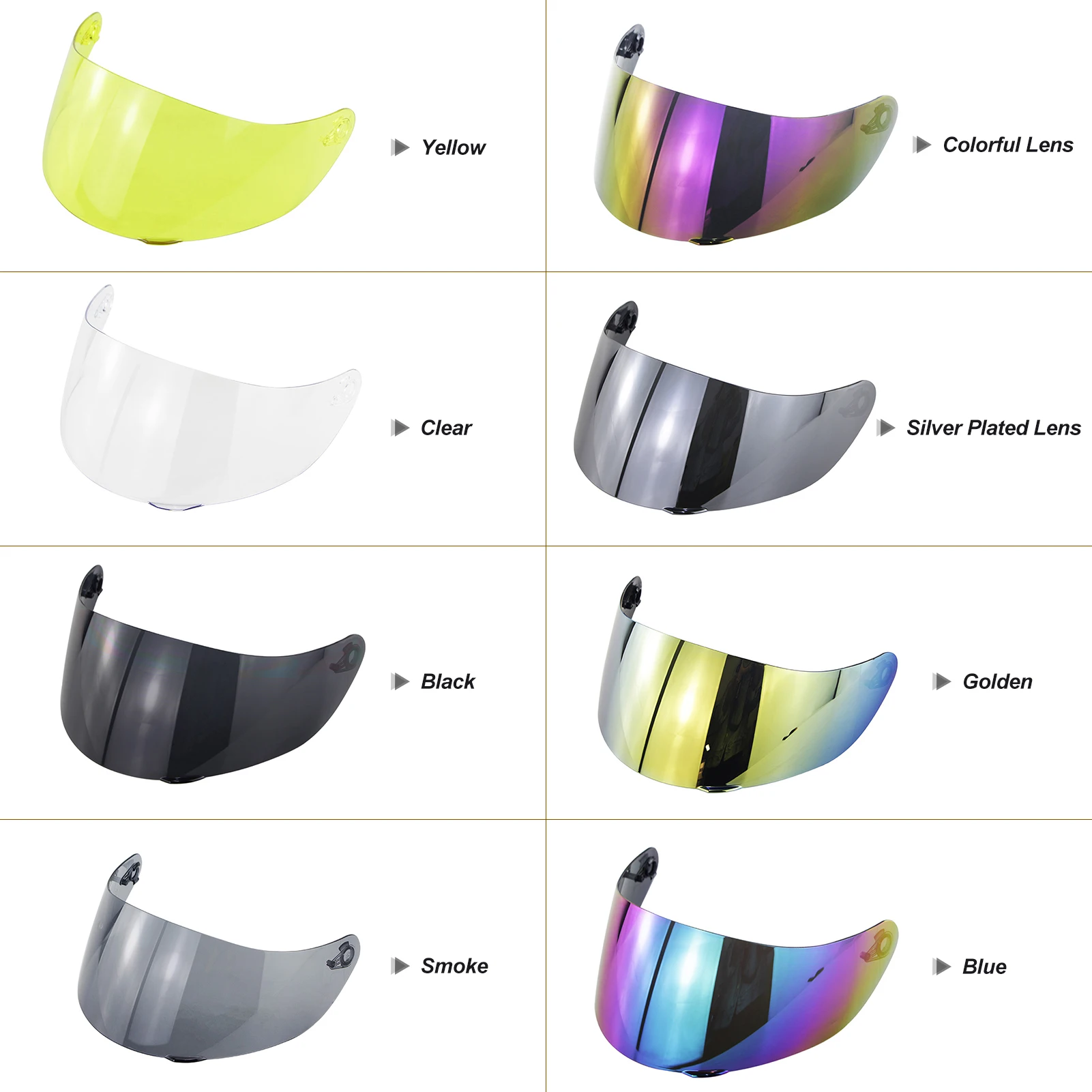 Motorcycle Wind Shield Helmet Lens Visor Replacement for AGV K1 K3SV K5 Full Face Helmet Motorcycle Helmet Lens Material PC