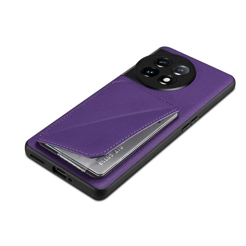 Luxury Leather Magnetic Wallet Phone Case with Card Holder and Stealth Pocket