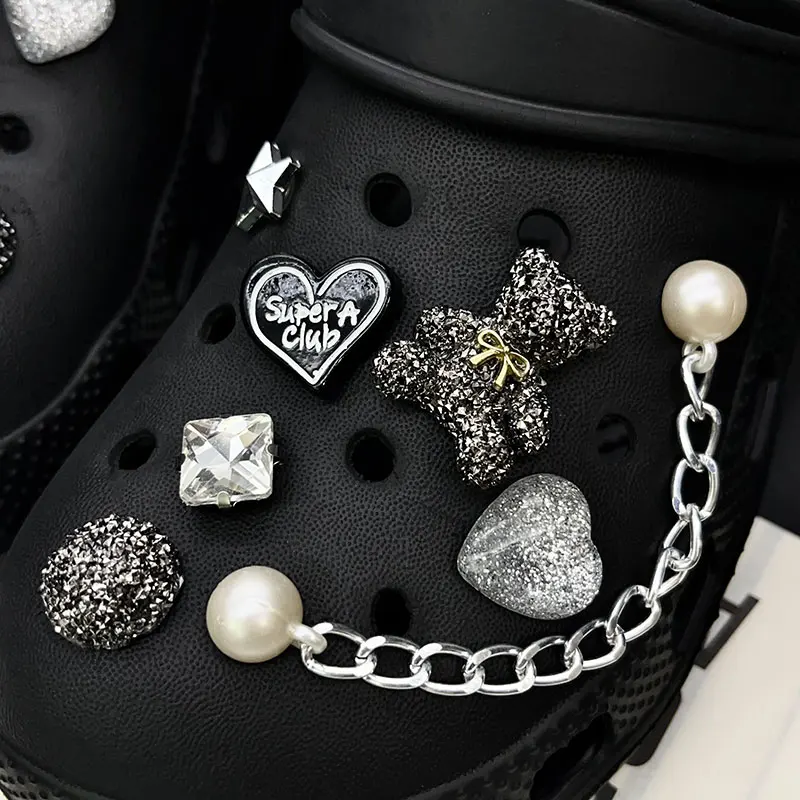 chanel blinged up crocs