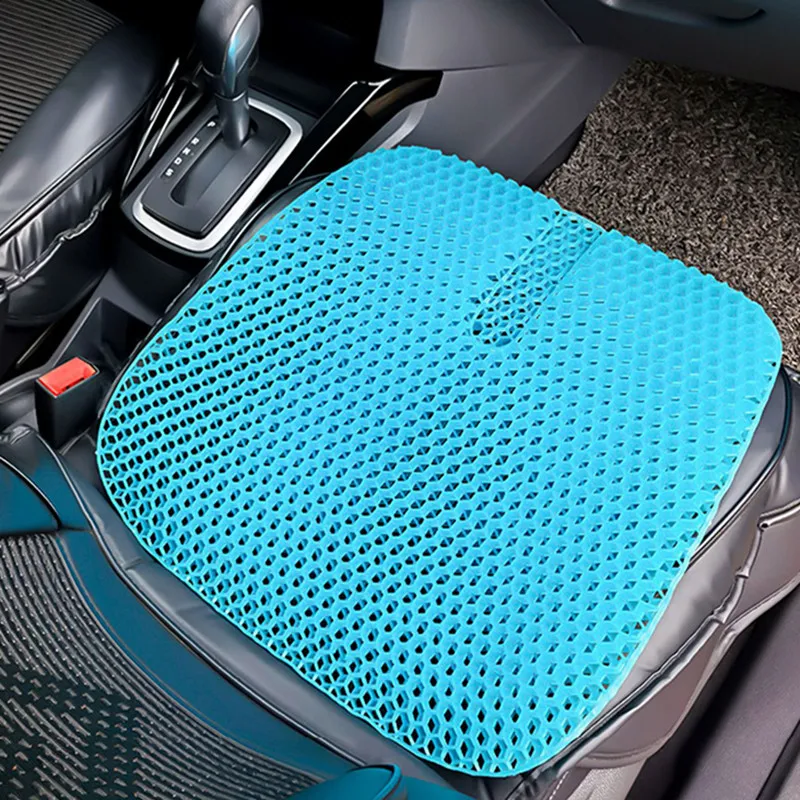 Breathable Gel Car Seat Cushion Non-Slip Cover Ice Pad Gel Cushion Pads for  Office Household Students Chair Wheelchair Cushion