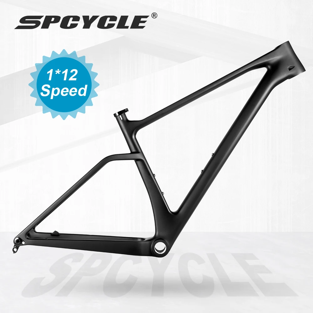   Spcycle 29er 전체 탄소 MTB 프레임 현대 기하학 148mm 부스트 Hardtail 프레임 BSA 15/17/19 인치 산악 자전거 탄소 프레임 29 