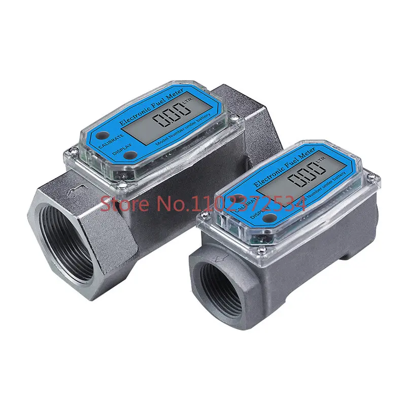 

Stainless steel digital display flowmeter K24 methanol gasoline kerosene chemical water electronic liquid turbine meter