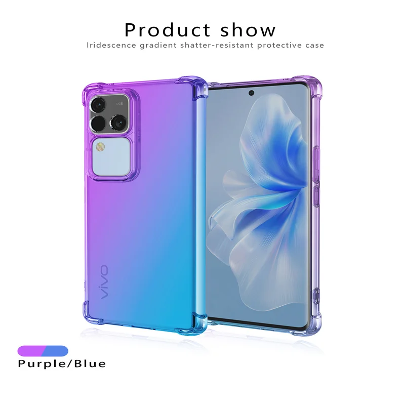 Shockproof Gradient Airbag TPU Protective Phone Case