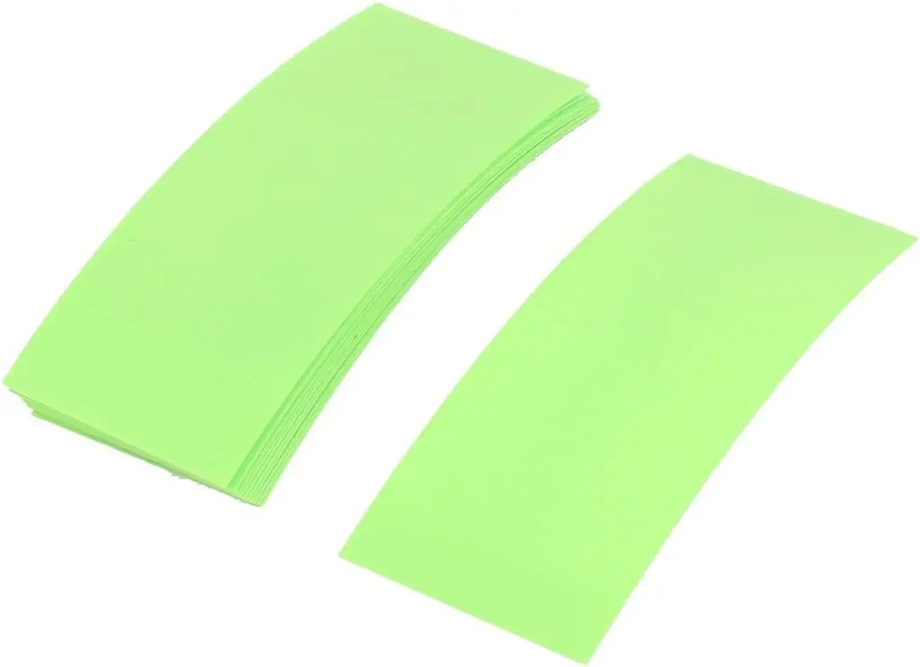 

Keszoox 10pcs 72mm x 18.5mm PVC Heat Shrink Tubing Light Green for 1 x Battery