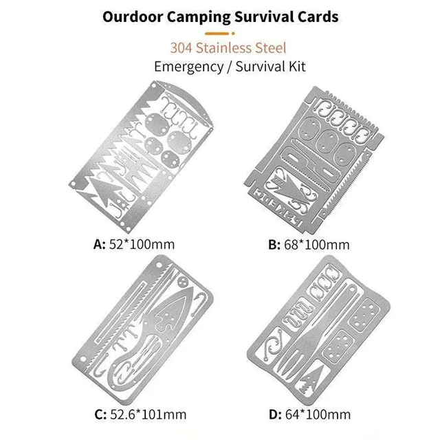 The Ultimate Survival Card Outdoor Multifunctional Fishing Hook Card Camping Survival Tool Portable Fishing Gear 6