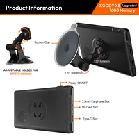 XGODY 9 ''pouces 16G voiture Auto Navigation UK/EU MAP écran tactile pour camions, voitures, bus, navigation GPS POI 2