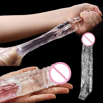 Male Extend Sleeve Penis Extender Condoms Reusable Dildo Enhancer Sex Toys For Men Delay Ejaculation Cock Nozzle 5