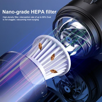 6 In 1 Blowing & Suction Vacuum Cleaner 3500PA Strong Suction Mini Handheld Cleaner Multifunctional for Car Home Office Cleaning 5