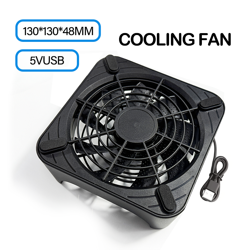 CX FUTRUE 130MM x130MM x53MM 5V USB Power Cooling Case Fan for Receiver DVR Xbox TV Box Route