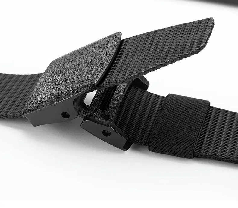 Breiter metallfreier taktischer Gürtel für Herren, Canvas-Nylon, automatische Schnalle, Militärgürtel, multifunktionaler Outdoor-Sport-Jagd-Hüftgürtel – Detail 13
