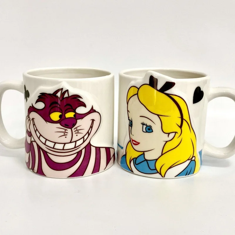 Alice Cheshire Cat Starwars Yoda Baby Stitch Angel Lilo Mickey Minnie Bambi Chip Dale Action Figure Toys Coppia Cup Lover Gifts