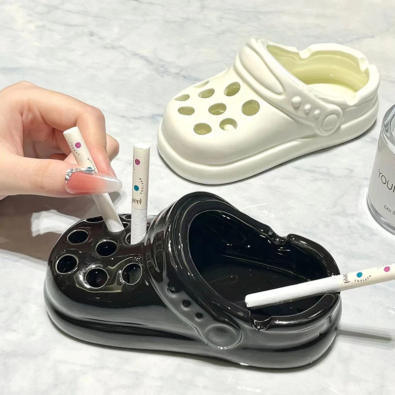 Ceramic Ashtray for Car Interior Office Living Room