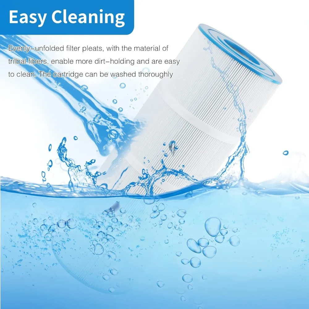 Filter material Pleated Fabric Filter Media Pool Filter Cartridge Replaces, 4X80 sq.ft. 4 Pack 4