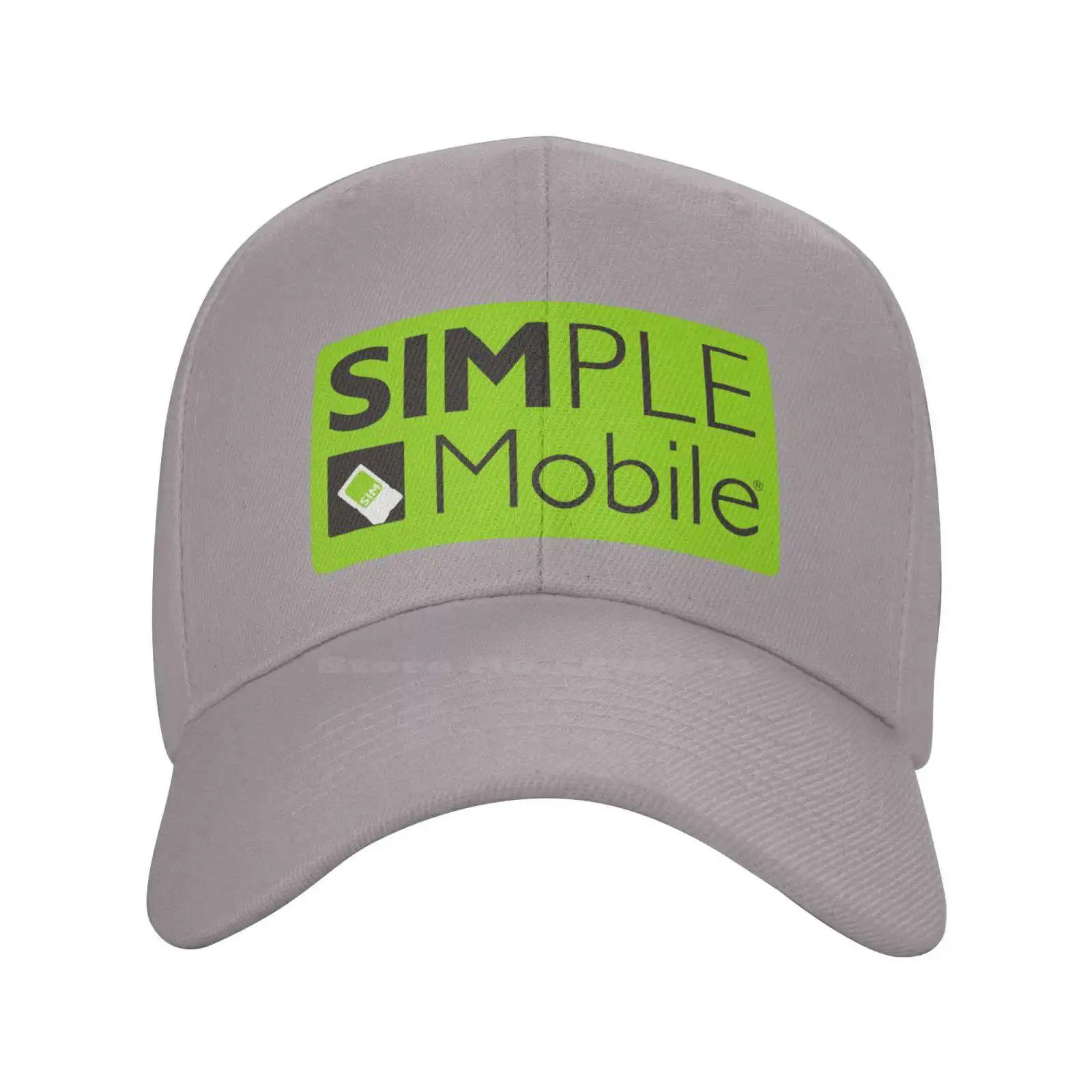 

Simple Mobile Logo Print Graphic Casual Denim cap Knitted hat Baseball cap